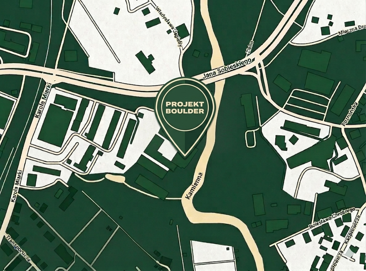 Mapa dojazdu do Projekt Boulder, Jana Sobieskiego 47e, 58-500 Jelenia Góra